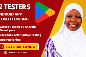 provide real google play testers for closed testing