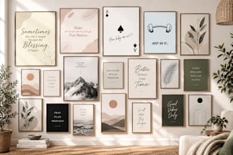 design printable wall art and digital wall art