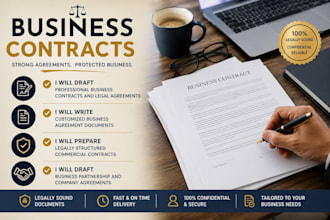 prepare legally structured commercial contracts as a qualified UK solicitor