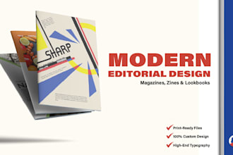 create a bold and modern editorial design