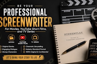 create a cinematic movie script, short screenplay with powerful dialogue writing