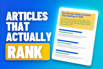 write blog articles that rank on google