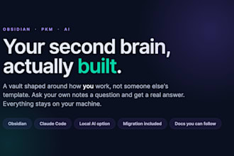build your obsidian second brain vault with ai automation and claude code