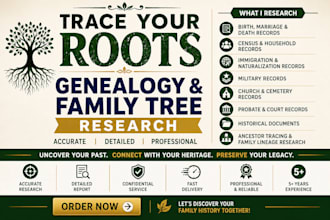 trace your ancestry using historical records and genealogy research