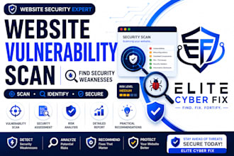 scan your website for vulnerabilities and security issues