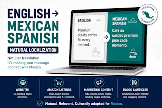 localize english content into spanish for mexico