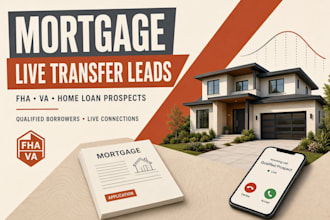 mortgage leads, fha mortgage leads, va refinance leads, mortgage live transfers