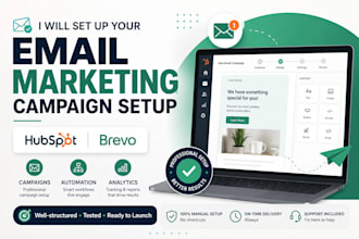 set up your email marketing campaign in hubspot or brevo