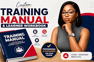 create a customized training manual and learner workbook for your course