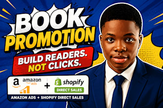 run amazon book ads and set up direct book sales through shopify