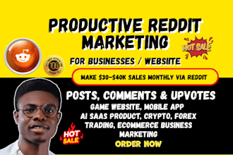 do powerful reddit SEO and GEO targeted post marketing for your business