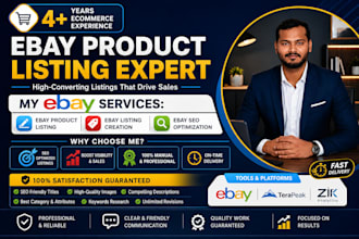 do ebay listing, ebay seo listing, ebay product listing