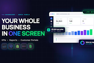 build an admin dashboard, portal or business web app