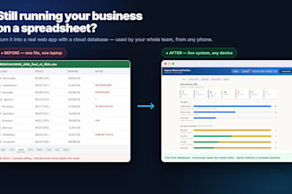 build a custom web app with cloud database