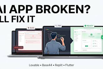 fix and customize your lovable base44 replit or ai app