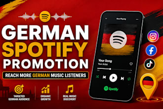 do organic spotify music promotion to french listeners with social campaign