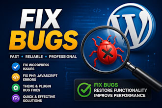 fix wordpress issues, fix wordpress errors, fix wordpress bugs, fix woocommerce