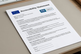 write your accessibility statement and eaa compliance documentation
