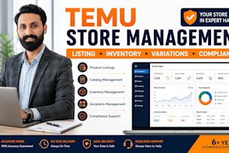 be your temu virtual assistant for store management