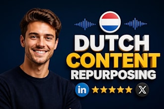 repurpose your video or audio into native dutch