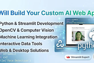 build custom ai web apps using python streamlit and opencv