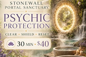 cast a strong psychic protection shield