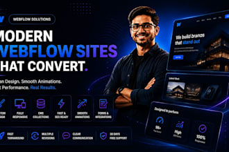 design and build a professional webflow website