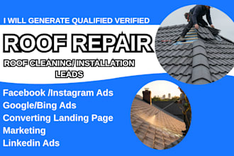 generate roof repair leads roof cleaning facebook ads, roof repair google ads