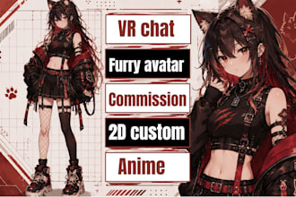 custom vrchat avatar vr anime character nsfw avatar vrc avatar commission
