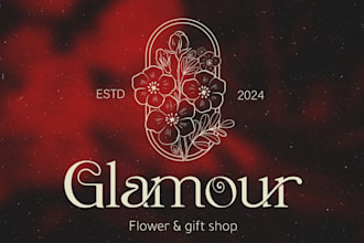 design a glamorous and elegant eyelash logo for your brand