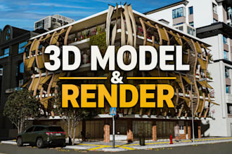 create architectural 3d models and realistic renders