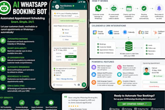 create an ai whatsapp booking bot for automated appointment scheduling