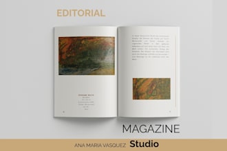 design a modern editorial magazine
