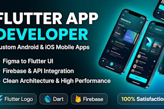 develop flutter app or fix flutter bugs for android and ios