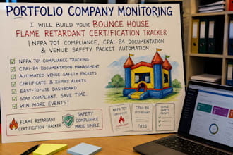 bounce house flame retardant certification tracker nfpa 701 compliance cpai 84