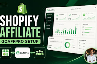 setup shopify affiliate program goaffpro affiliate marketing