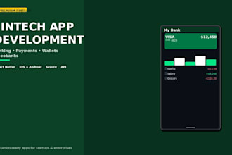 develop fintech app, finance app and payment app