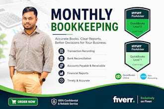 do monthly bookkeeping in quickbooks