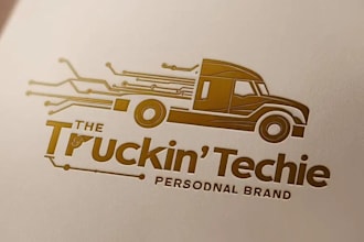 design a professional transport logistics and trucking logo