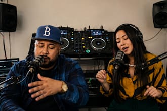 be your male and female rapper for a duet, hiphop feature rap and pop singer