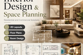 create professional interior design and space planning