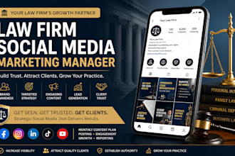 be your law firm, attorney, legal and lawyer social media marketing manager
