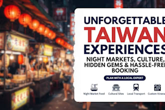plan your custom taiwan travel itinerary and local bookings