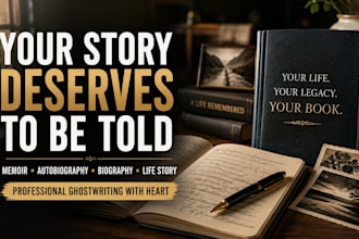 ghostwrite your memoir autobiography biography or personal life story