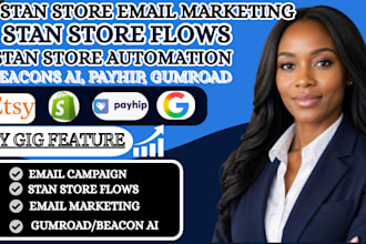 stan store email marketing, stan store automation and stan store flows