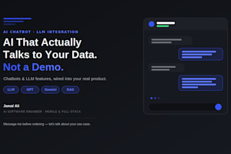 integrate ai chatbot and llm features into your app or website