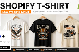 create automated shopify tshirt print on demand website using printify