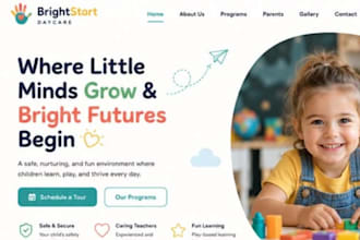 setup wix website for tutoring childcare preschool educational businesses