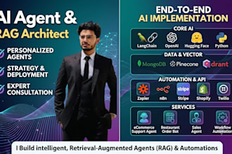 build productionized in app ai and rag agents, automation