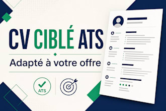 write a tailored ats friendly resume and french CV